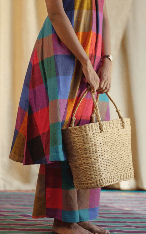 madras kattam top and palazzos alternate
